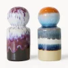 Molinillos De Especias|Molinillos De Especias>HKLIVING Salero y pimentero artesanales de cerámica con esmalte reactivo 70s