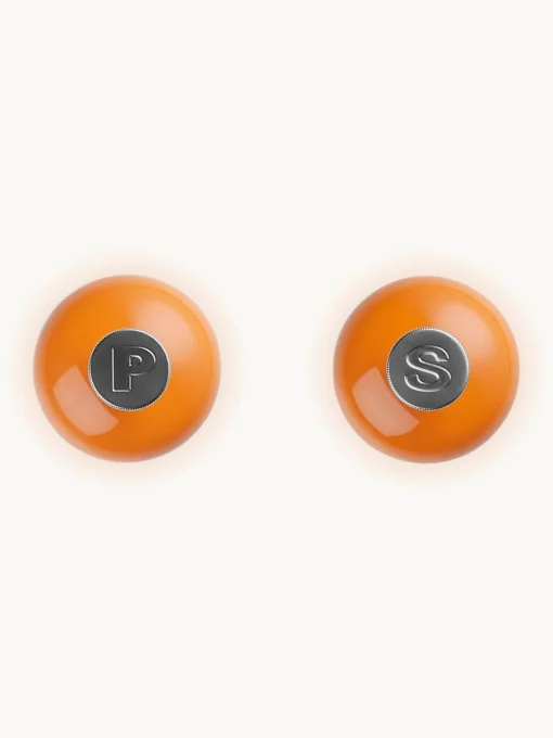 Molinillos De Especias|Molinillos De Especias>LE CREUSET Salero y pimentero con molinillo de cerámica Creuset, 2 uds. Tonos naranjas brillantes, plateado