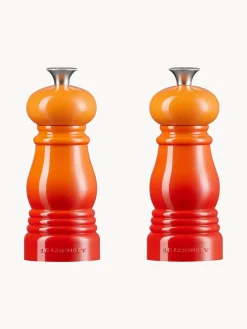 Molinillos De Especias|Molinillos De Especias></noscript>LE CREUSET Salero y pimentero con molinillo de cerámica Creuset, 2 uds. Tonos naranjas brillantes, plateado