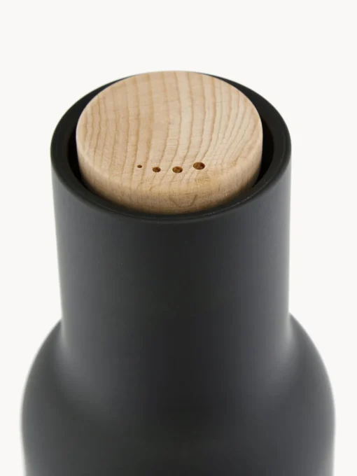 Molinillos De Especias|Molinillos De Especias>Audo Copenhagen Salero y pimentero de diseño con tapa de haya Bottle Grinder, 2 uds. Gris antracita, blanco, madera de haya