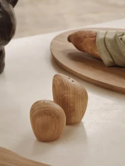 Molinillos De Especias|Molinillos De Especias>Ferm Living Salero y pimentero de Cairn, 2 uds. Madera de roble