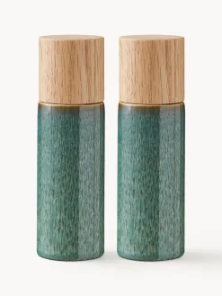 Molinillos De Especias|Molinillos De Especias>BITZ Salero y pimientero , 2 pzas. Verde oscuro jaspeado