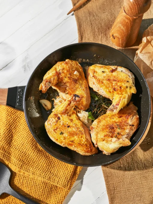 Sartenes|Sartenes>Staub Sartén de hierro fundido con mango de madera Wood
