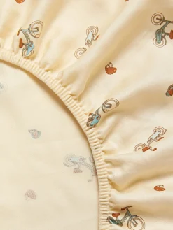 Ropa De Cama Infantil|Decoración Infantil></noscript>Cam Cam Copenhagen Sábana bajera de algodón ecológico Bicycles