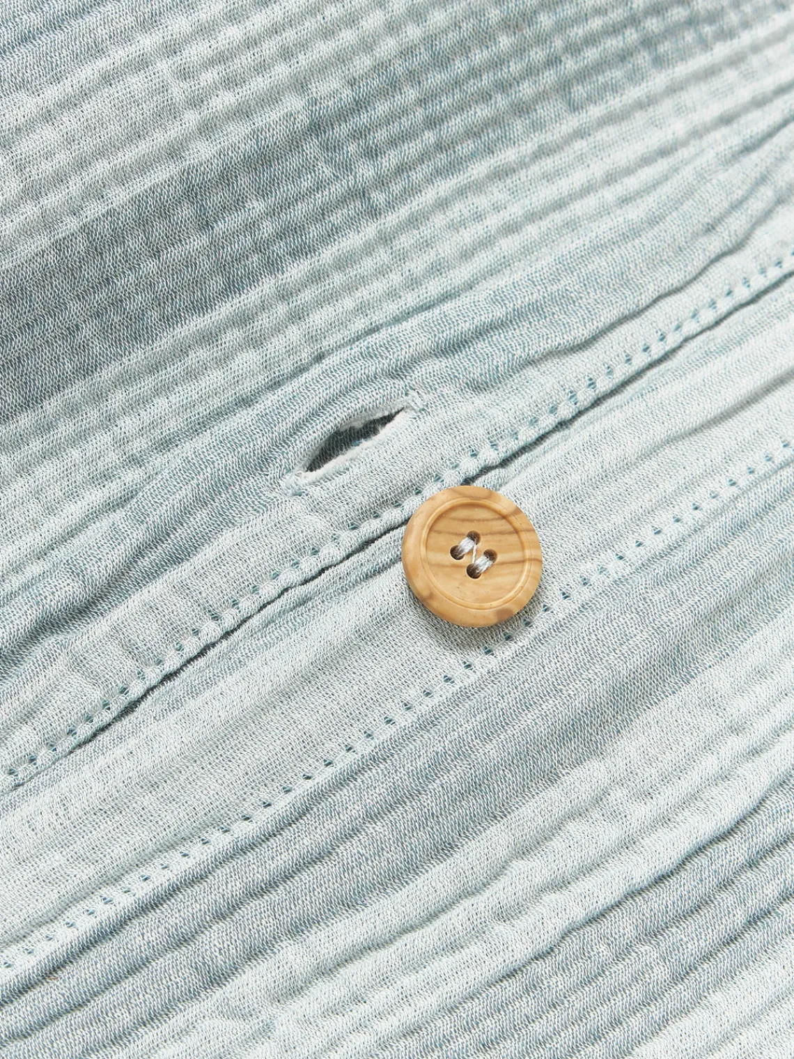 Mantas|Sábanas>Westwing Collection Sábana encimera de muselina Saige Azul claro