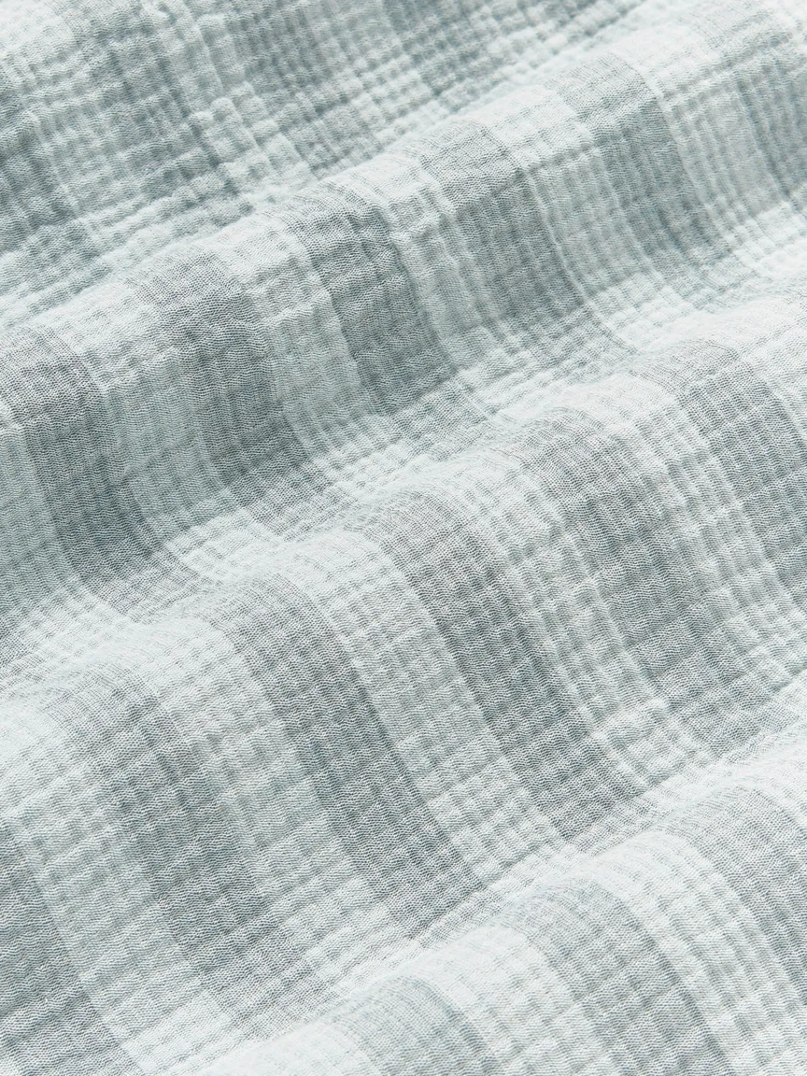 Mantas|Sábanas>Westwing Collection Sábana encimera de muselina Saige Azul claro