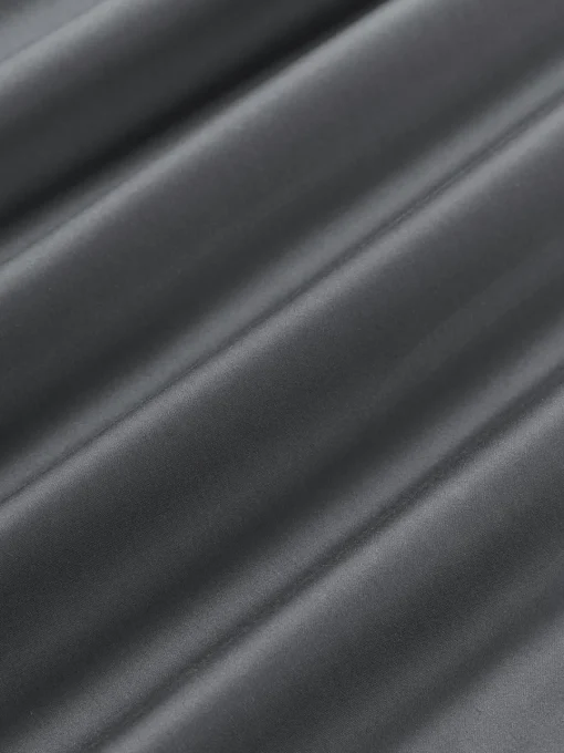 Sábanas|Fundas Nórdicas>Westwing Collection Sábana encimera de satén Carlotta Gris antracita, gris claro