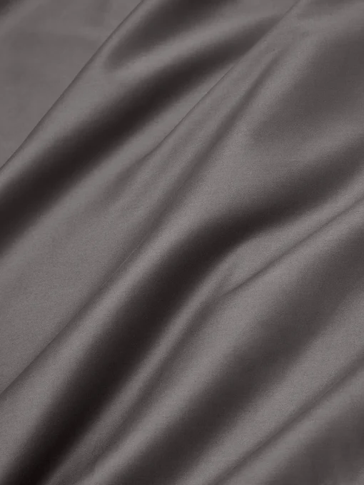 Sábanas|Fundas Nórdicas>Westwing Collection Sábana encimera de satén Premium Gris antracita