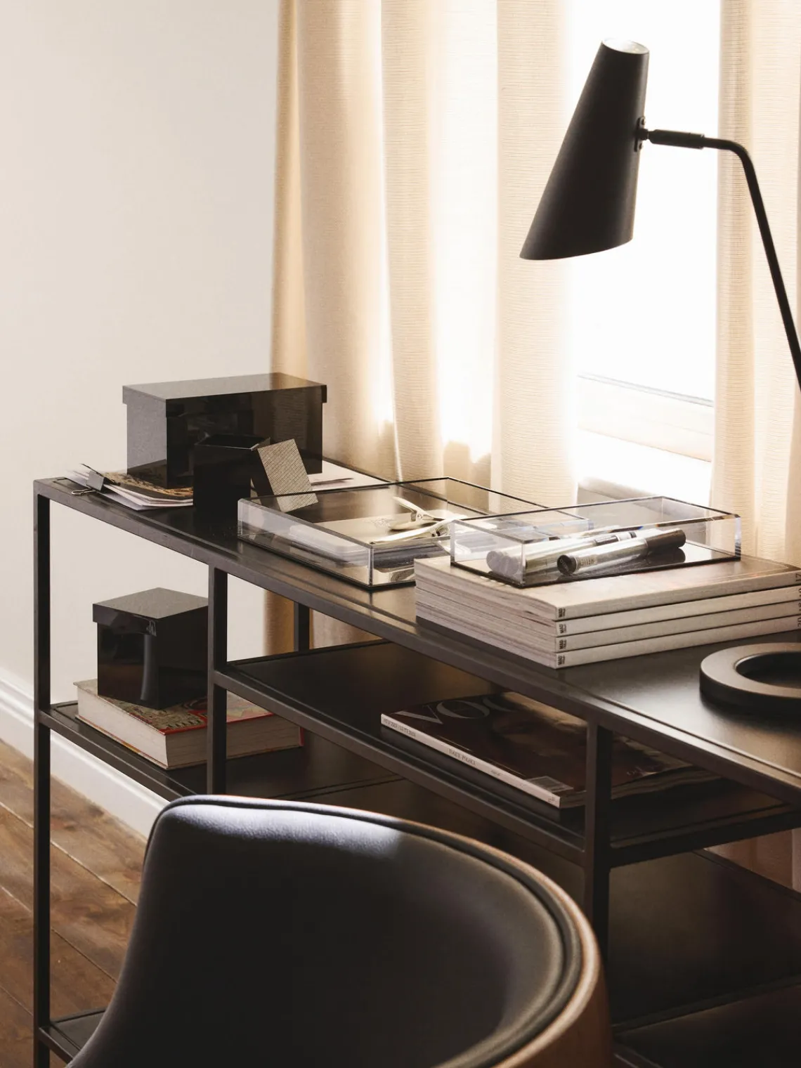 Jarrones|Bandejas Decorativas>Westwing Collection Set de bandejas decorativas Yuki, 2 pzas. Negro