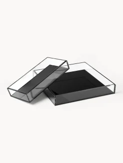 Jarrones|Bandejas Decorativas></noscript>Westwing Collection Set de bandejas decorativas Yuki, 2 pzas. Negro