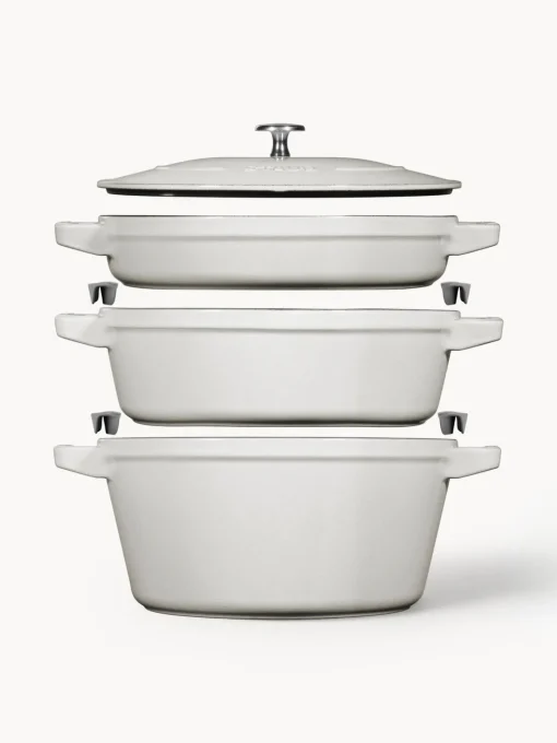 Outlet Set de baterías de cocina de hierro fundido La Cocotte, 3 uds. Ollas|Ollas