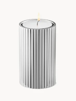 Candelabros|Jarrones></noscript>GEORG JENSEN Set de candelabros con relieves Bernadotte, 3 uds.