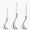 Candelabros|Jarrones>GEORG JENSEN Set de candelabros de acero inoxidable Cobra, 3 uds.