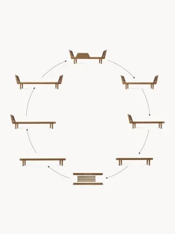 Set de conversión de cama infantil artesanal de madera de roble Eli, 6 pzas. Niños Camas Infantiles|Decoración Infantil