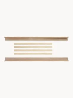 Camas Infantiles|Decoración Infantil>Kas Kopenhagen Set de conversión de cama infantil artesanal de madera de roble Eli, 6 pzas. Madera de roble lacada en claro