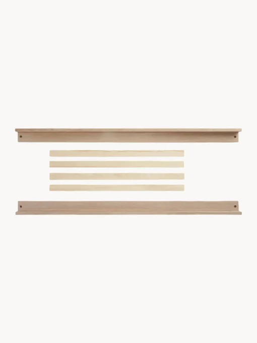 Camas Infantiles|Decoración Infantil>Kas Kopenhagen Set de conversión de cama infantil artesanal de madera de roble Eli, 6 pzas. Madera de roble lacada en claro