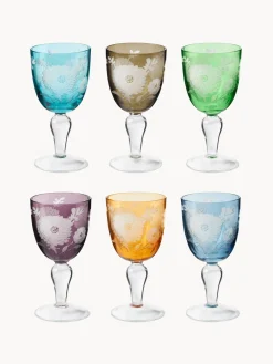 Copas De Vino|Vajillas Completas>POLSPOTTEN Set de copas de vino Peony, 6 uds.