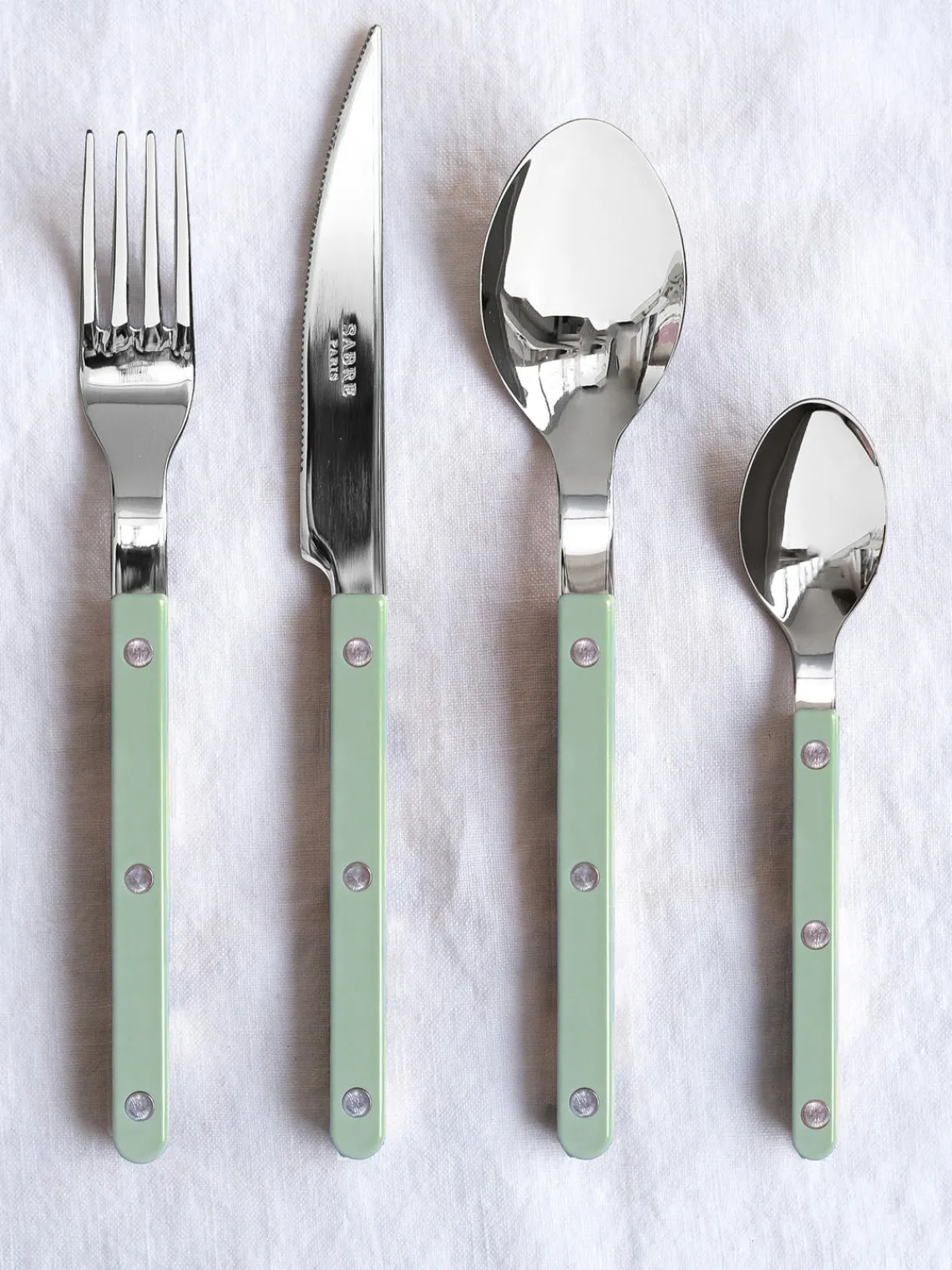 New Set de cubiertos de acero inoxidable Bistrot, tamaños diferentes Juego De Cubiertos|Vajillas Completas