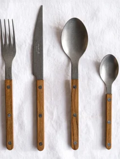 Discount Set de cubiertos de madera de teca Bistrot, tamaños diferentes Juego De Cubiertos|Vajillas Completas