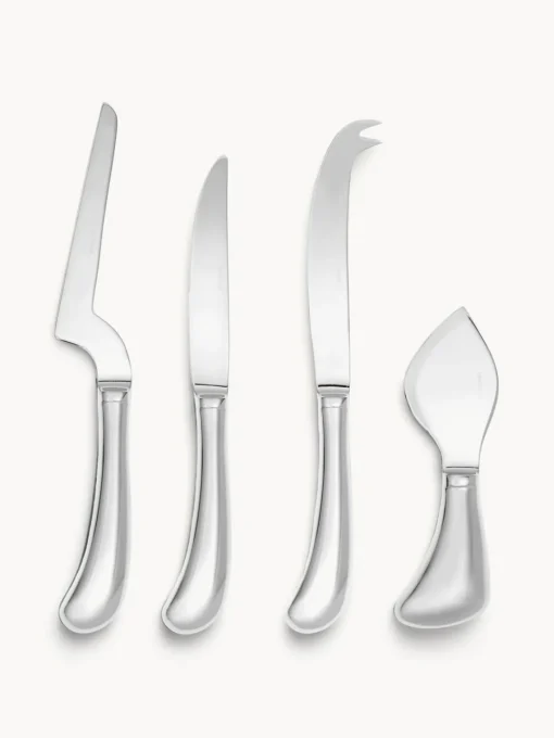 New Set de cuchillos de queso de acero inoxidable Living, 4 uds. Cuchillos De Cocina Y Bloques|Cuchillos De Queso