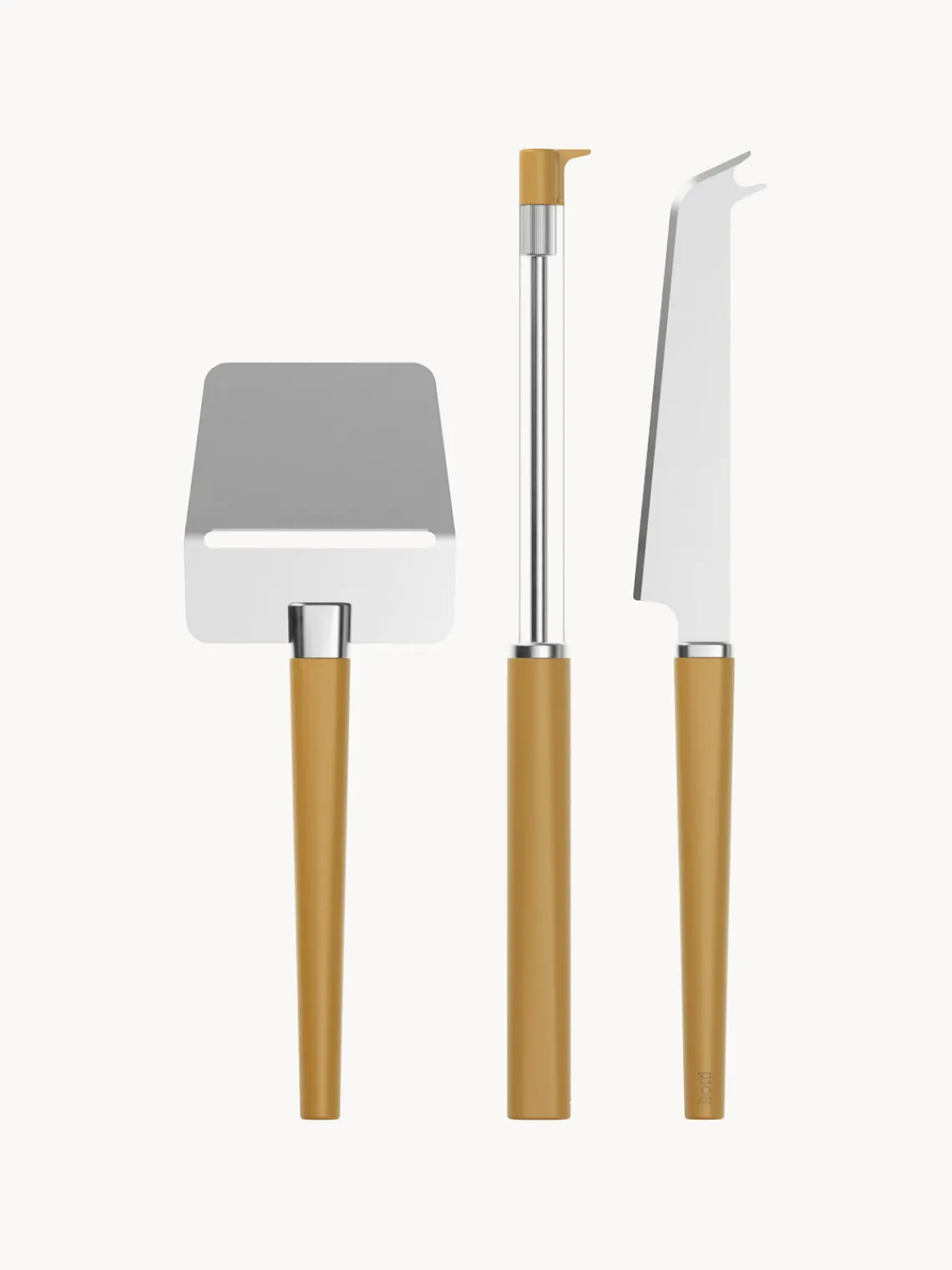 Cuchillos De Cocina Y Bloques|Cuchillos De Cocina>Rosti Set de cuchillos y cortador de queso Emma, 3 pzas. Amarillo sol, plateado