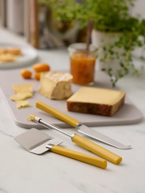 Cuchillos De Cocina Y Bloques|Cuchillos De Cocina>Rosti Set de cuchillos y cortador de queso Emma, 3 pzas. Amarillo sol, plateado