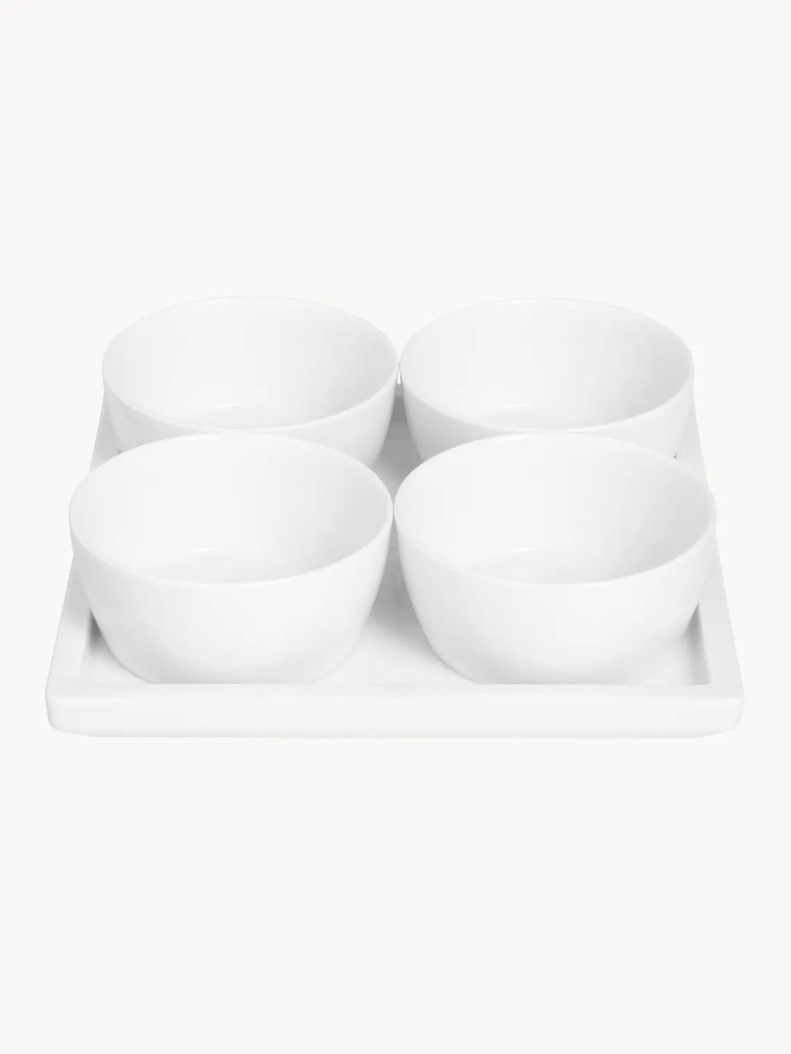 Hot Set de cuencos pequeños artesanales con bandeja para servir Cosmopolitan, 5 pzas. Cuencos Aperitivos|Vajillas Completas