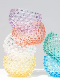 Hot Set de cuencos soplados Hobnail, 4 uds. Cuencos Aperitivos|Vajillas Completas