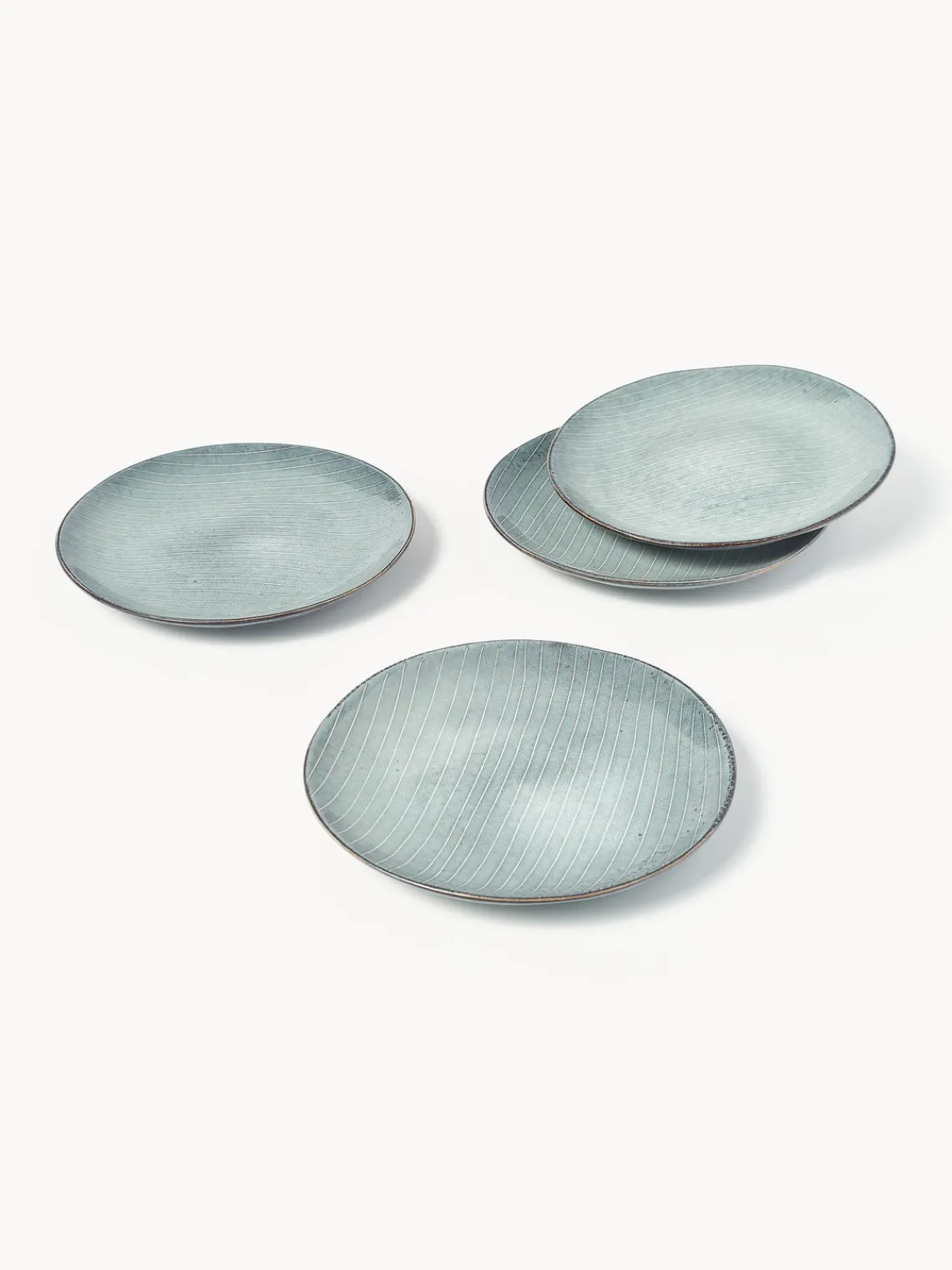 Vajillas Completas|Menaje De Mesa>Broste Copenhagen Set de desayuno artesanal , 4 comensales (12 pzas.) Nordic Sea