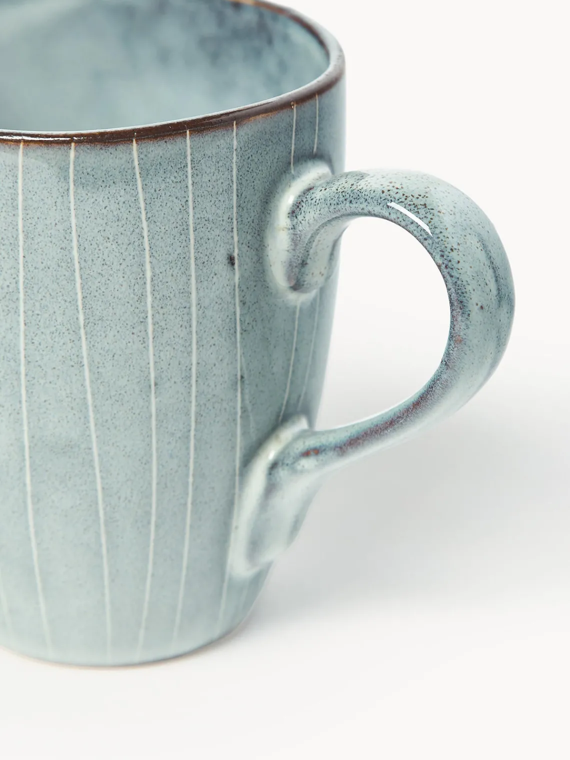 Vajillas Completas|Menaje De Mesa>Broste Copenhagen Set de desayuno artesanal , 4 comensales (12 pzas.) Nordic Sea