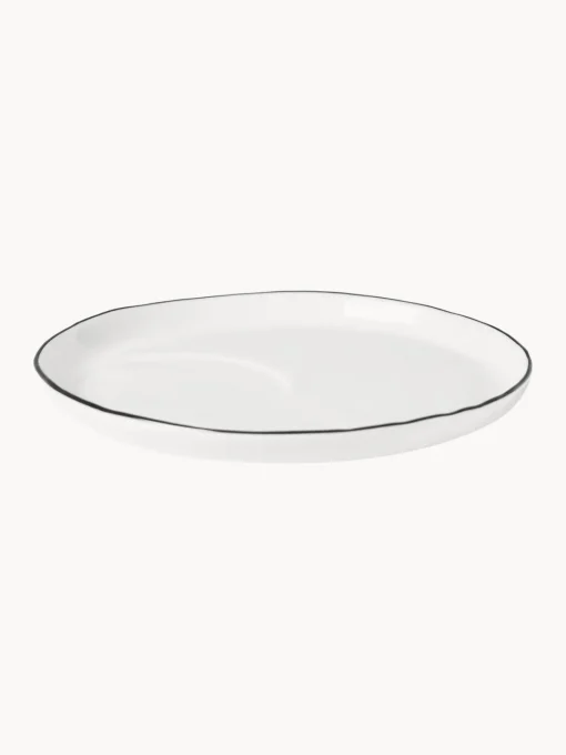 Sale Set de desayuno artesanal de porcelana Salt, 4 comensales (16 pzas.) Vajillas Completas|Menaje De Mesa