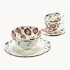 Vajillas Completas|Menaje De Mesa>SERAX Set de desayuno Flores de Medianoche, 2 comensales (6 pzas.)