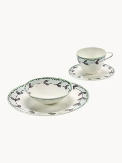 Outlet Set de desayuno Flores de Medianoche, 2 comensales (6 pzas.) Vajillas Completas|Menaje De Mesa