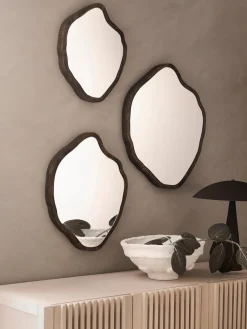 Jarrones|Espejos De Pared>Ellos Home Set de espejos de pared con forma orgánica Bello, 3 uds.