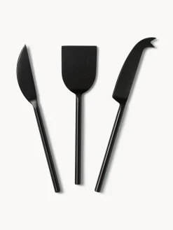 Tablas De Cortar|Utensilios De Cocina></noscript>Westwing Collection Set de fuente con cuchillos para quesos Jaya, 4 pzas. Mármol blanco, negro