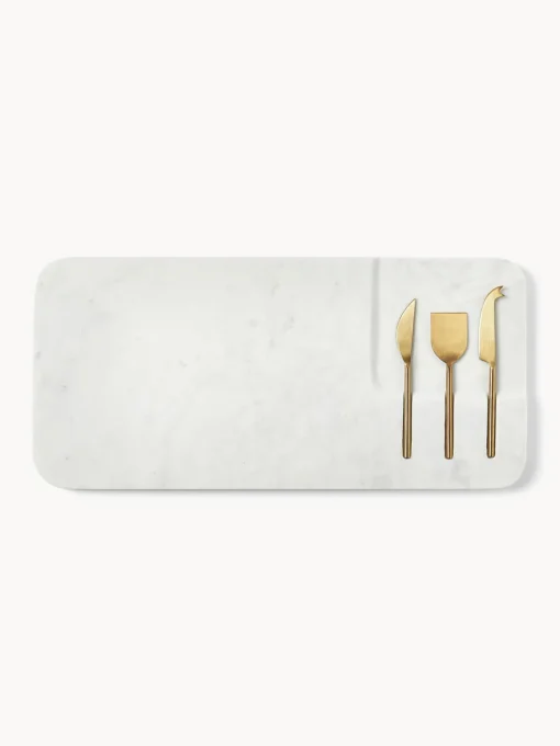 Best Set de fuente con cuchillos para quesos Jaya, 4 pzas. Tablas De Cortar|Utensilios De Cocina