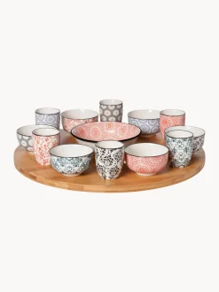 New Set de fuente de servir con cuencos Delirio, 14 pzas. Cuencos Aperitivos|Menaje De Mesa
