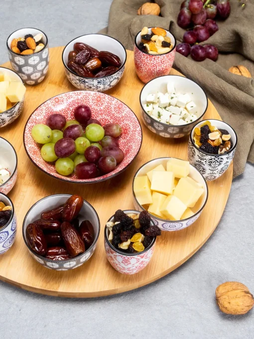 New Set de fuente de servir con cuencos Delirio, 14 pzas. Cuencos Aperitivos|Menaje De Mesa