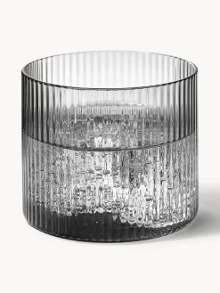 Jarras De Agua|Vajillas Completas></noscript>Ferm Living Set de jarra pequeña soplada artesanalmente con vaso Ripple, 2 pzas. Gris transparente brillante