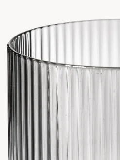 Jarras De Agua|Vajillas Completas></noscript>Ferm Living Set de jarra pequeña soplada artesanalmente con vaso Ripple, 2 pzas. Gris transparente brillante