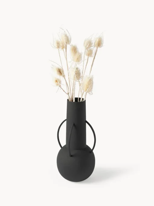 Jarrones|Jarrones>POLSPOTTEN Set de jarrones artesanales Roman, 4 uds. Negro