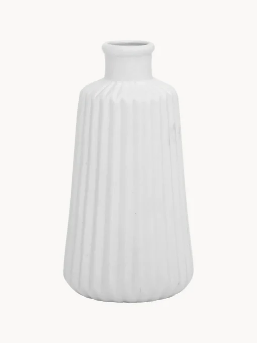 Outlet Set de jarrones de porcena con relieve Esko, 2 uds. Jarrones|Jarrones