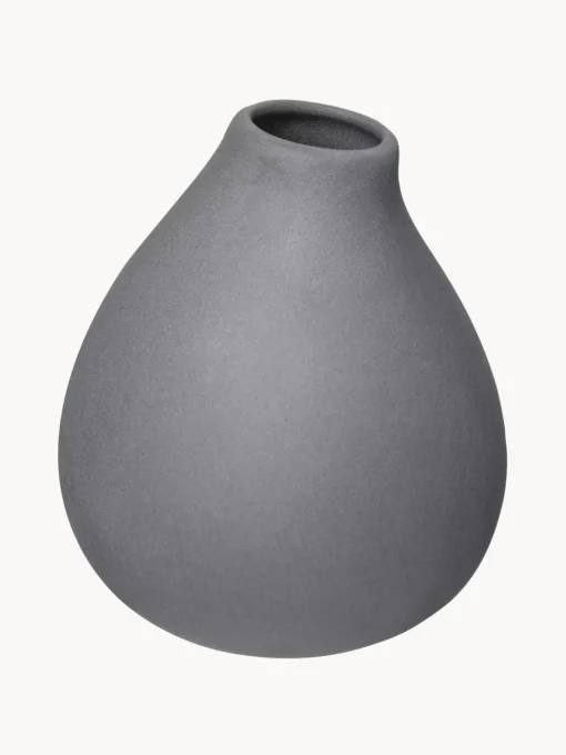 Jarrones|Jarrones>blomus Set de jarrones pequeños de porcelana Nona, 3 uds. Gris oscuro