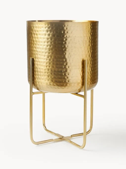 Maceteros|Jarrones>Westwing Collection Set de macetero de metal martillado Nives, 2 uds.