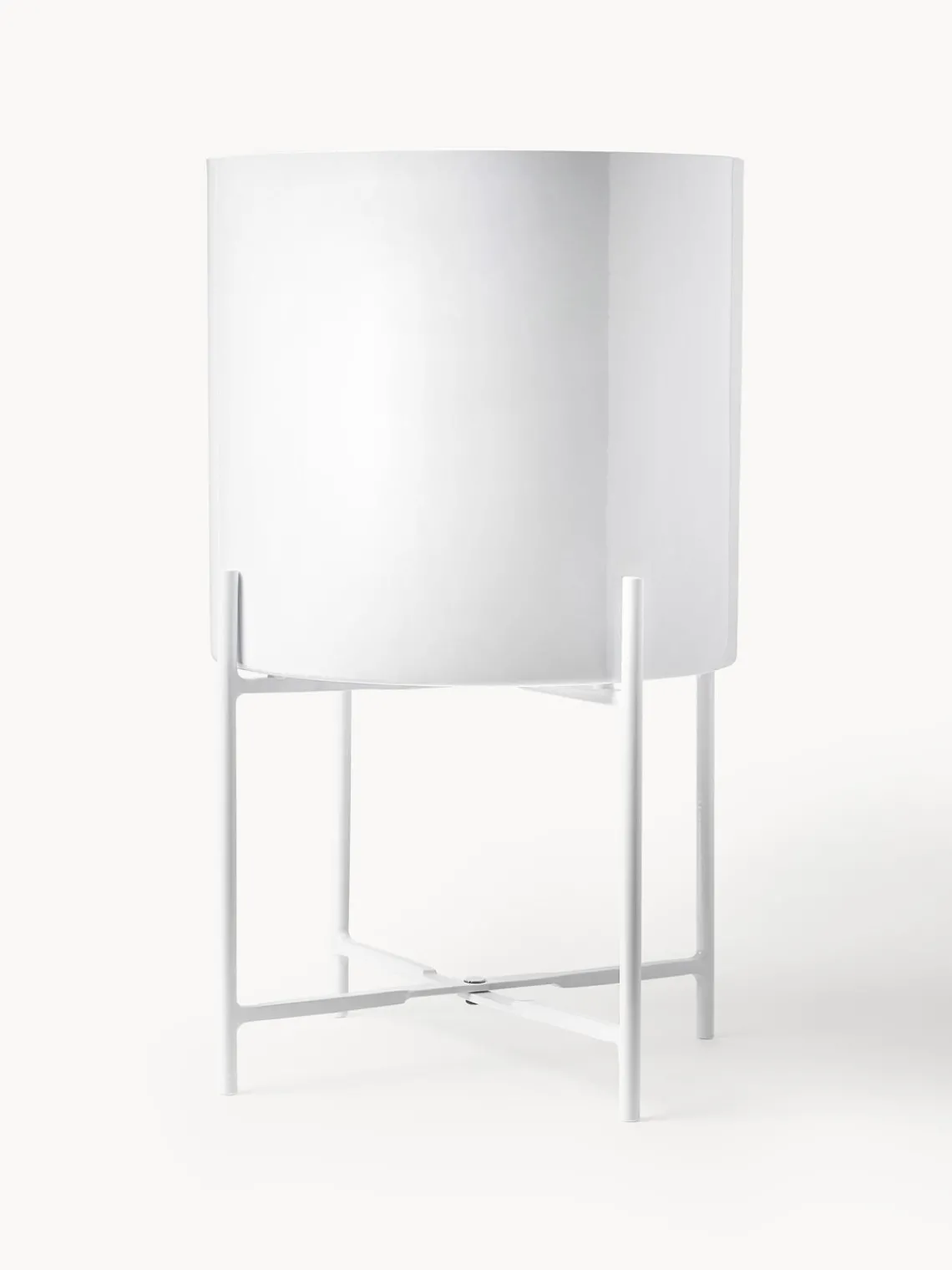 Maceteros|Jarrones>Westwing Collection Set de maceteros de metal Mina, 2 uds. Blanco