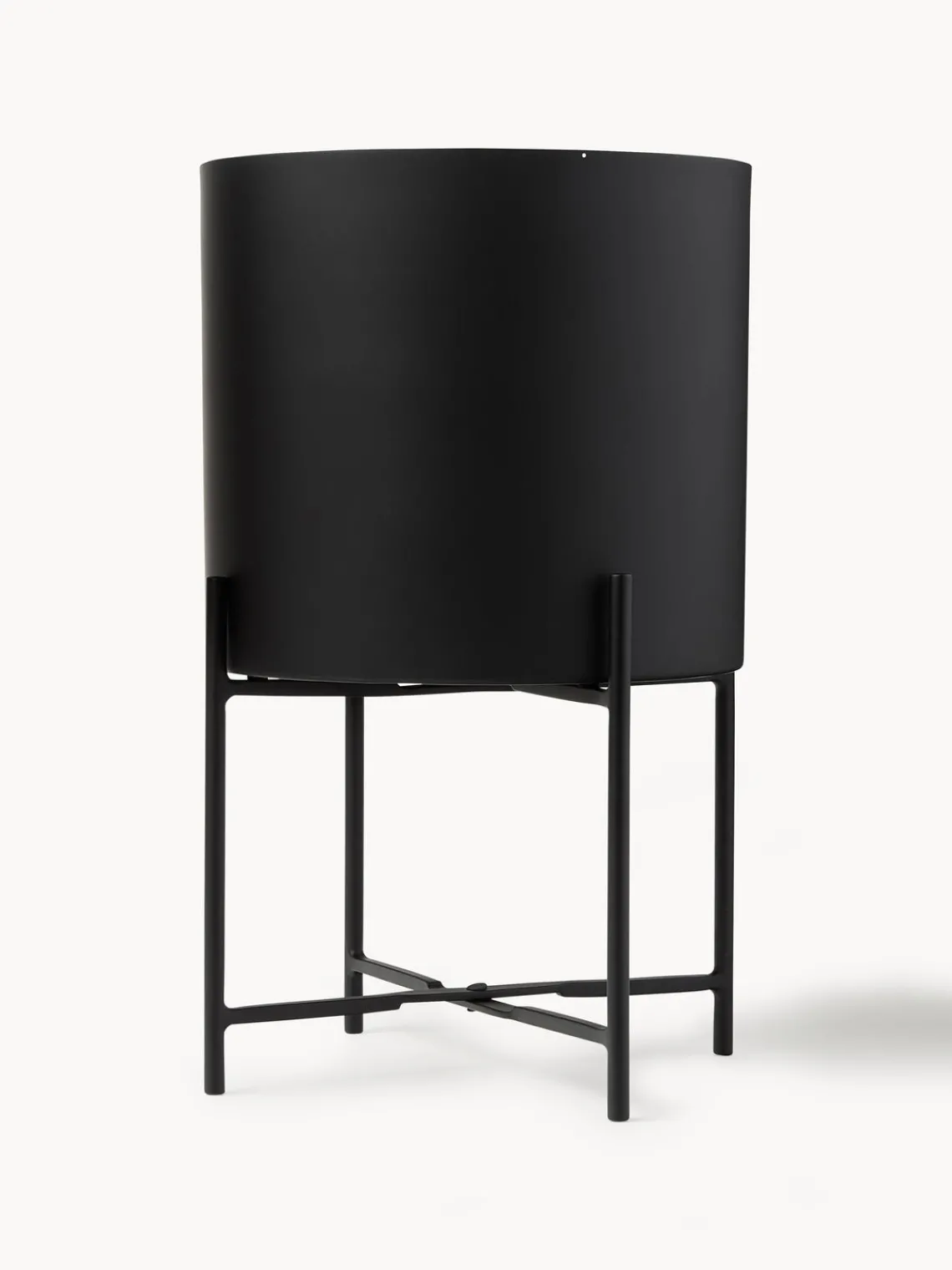 Maceteros|Jarrones>Westwing Collection Set de maceteros de metal Mina, 2 uds. Negro