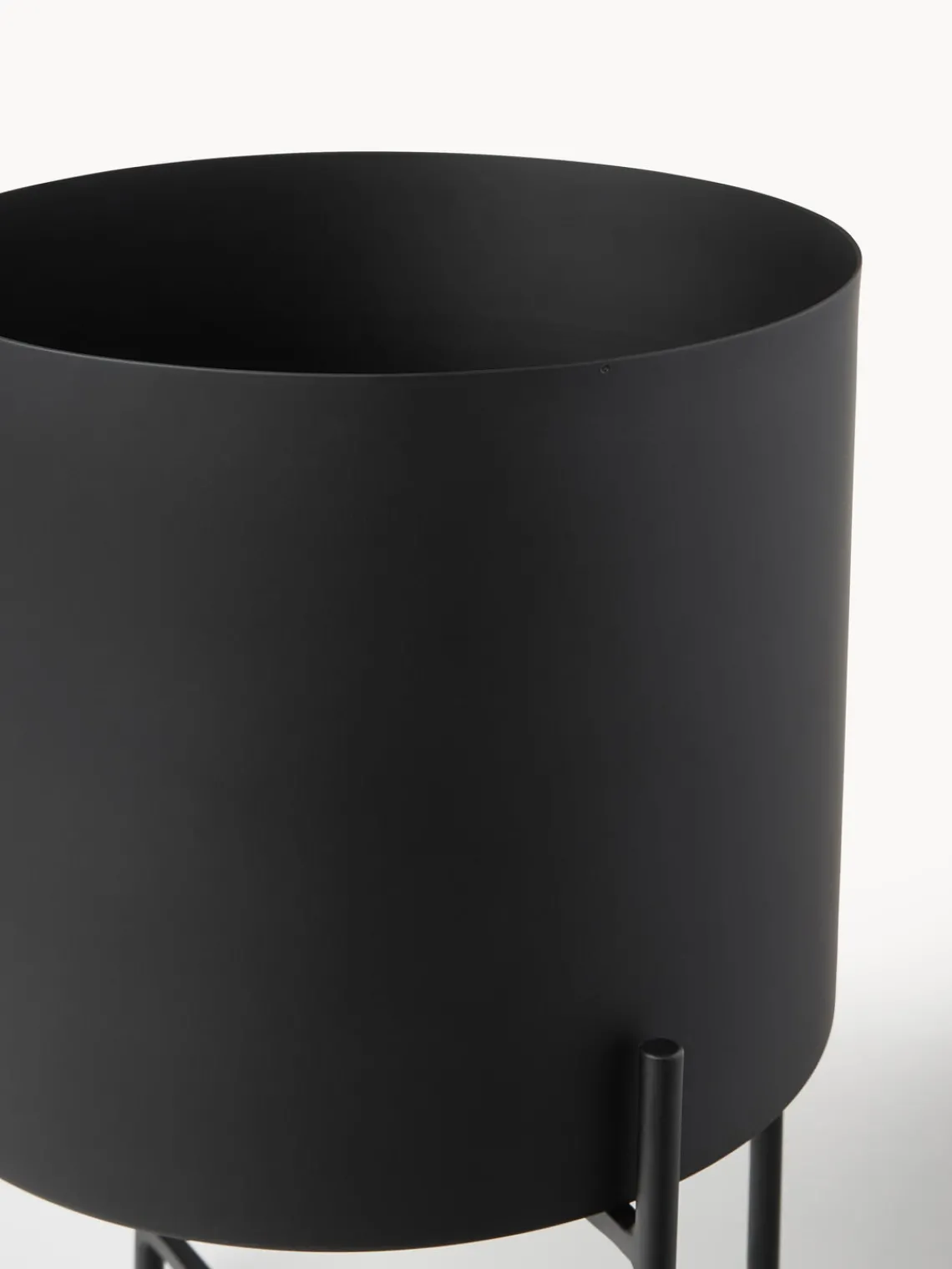 Maceteros|Jarrones>Westwing Collection Set de maceteros de metal Mina, 2 uds. Negro