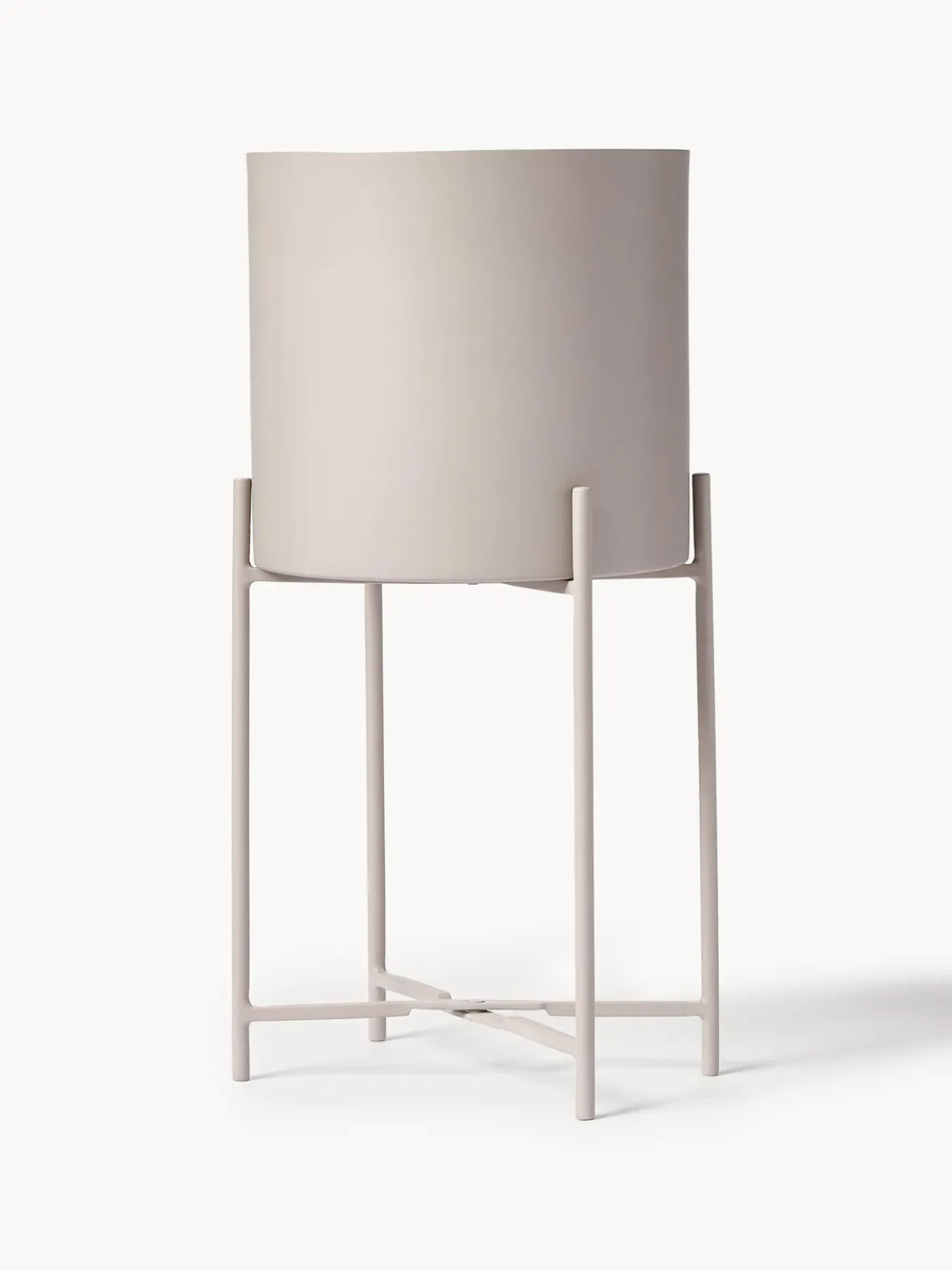 Maceteros|Jarrones>Westwing Collection Set de maceteros de metal Mina, 2 uds. Greige