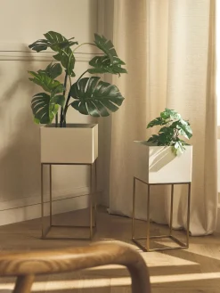 Maceteros|Jarrones>Westwing Collection Set de maceteros de metal Palesa, 2 uds.