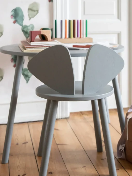 Decoración Infantil|Mesas Y Sillas Infantiles>Nofred Set de mesa infantil con silla Mouse, 2 pzas. Verde salvia